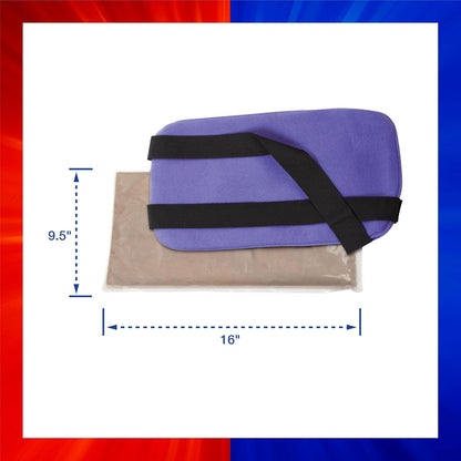 ThermiPaq 可重複使用冰袋和熱冷袋，適用於受傷部位 - 肩部、肘部、腳踝、背部和膝蓋冰袋，加大號，9.5 英寸 x 16 英寸，微波爐加熱墊