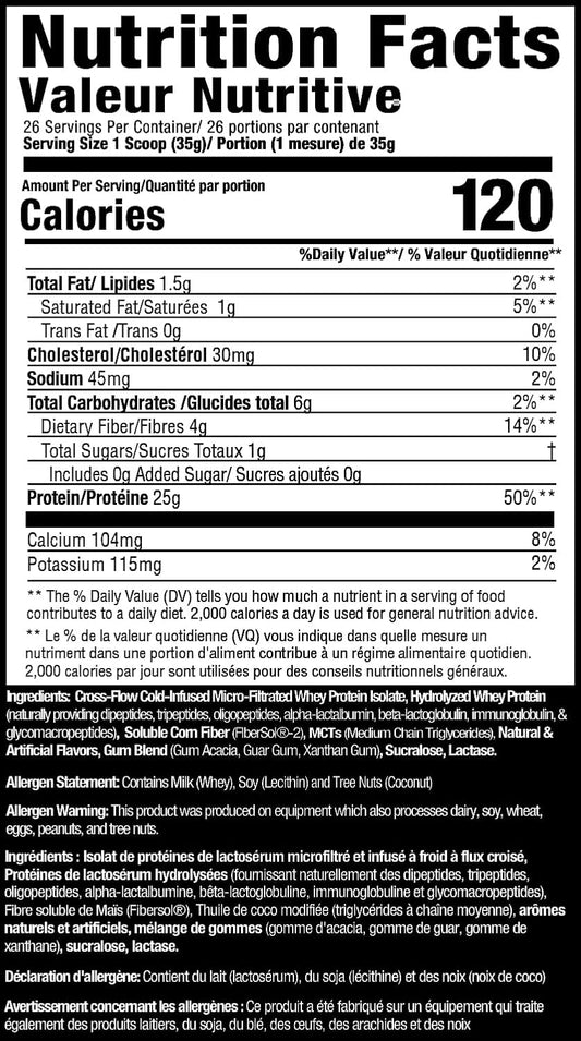 MuscleSport Lean Whey Protein Powder - Whey Protein Isolate - Low Calorie, Low Carb, Low Fat, Incredible Flavors - 25g Protein per Scoop - 2lb Vanilla Ice Cream