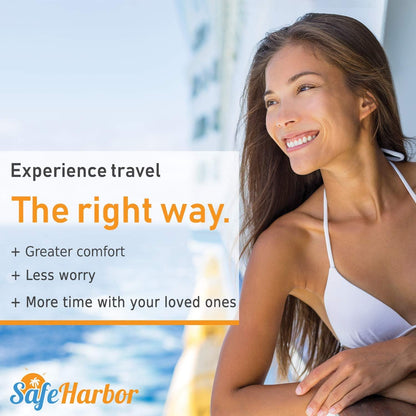 SafeHarbor Motion Sickness Wristbands | 2 Anti Nausea Travel Wrist Bands for Your Cruise Essentials | Natural Nausea Relief and Sea Sickness Bracelets for Children and Adults (2, 2, Count)