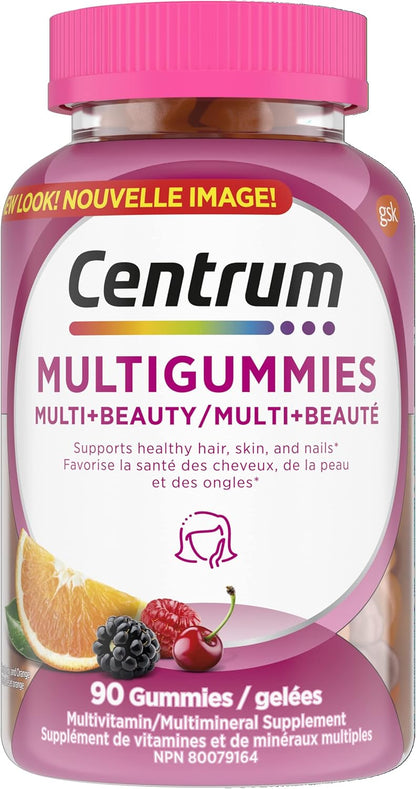 Centrum 女性多种维生素软糖 + Centrum 多种维生素+美容多种维生素软糖套装