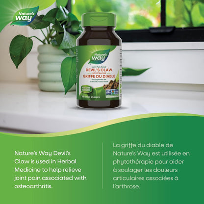 Nature's Way Devil's Claw, Natural Anti-Inflammatory, 100 Capsules