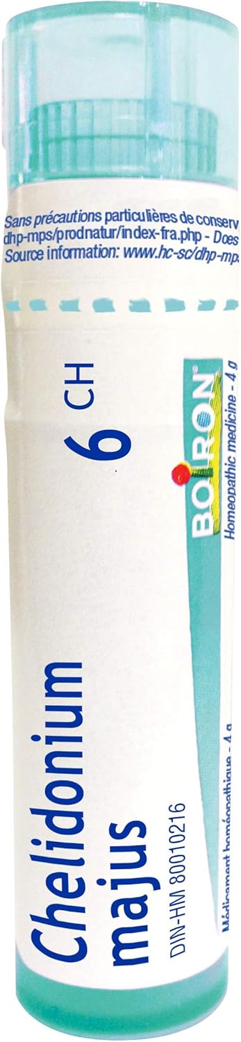 Boiron 白屈菜 6ch，顺势疗法药物。每管含4克（约80粒）