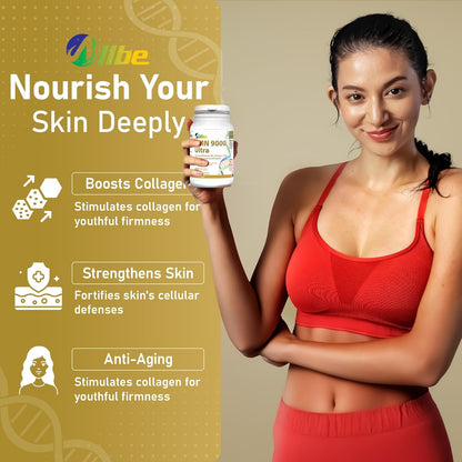 ALLBE NMN 9000 超级胶囊 - 加拿大 NAD 补充剂，用于细胞能量代谢、修复、免疫和健康衰老 - 保质期长的烟酰胺单核苷酸 150 毫克 - 60 粒胶囊