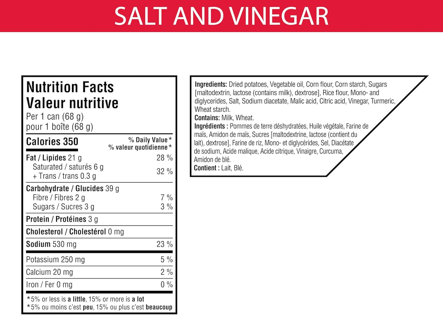 Pringles® 盐醋味薯片 68克 x 12（12片）