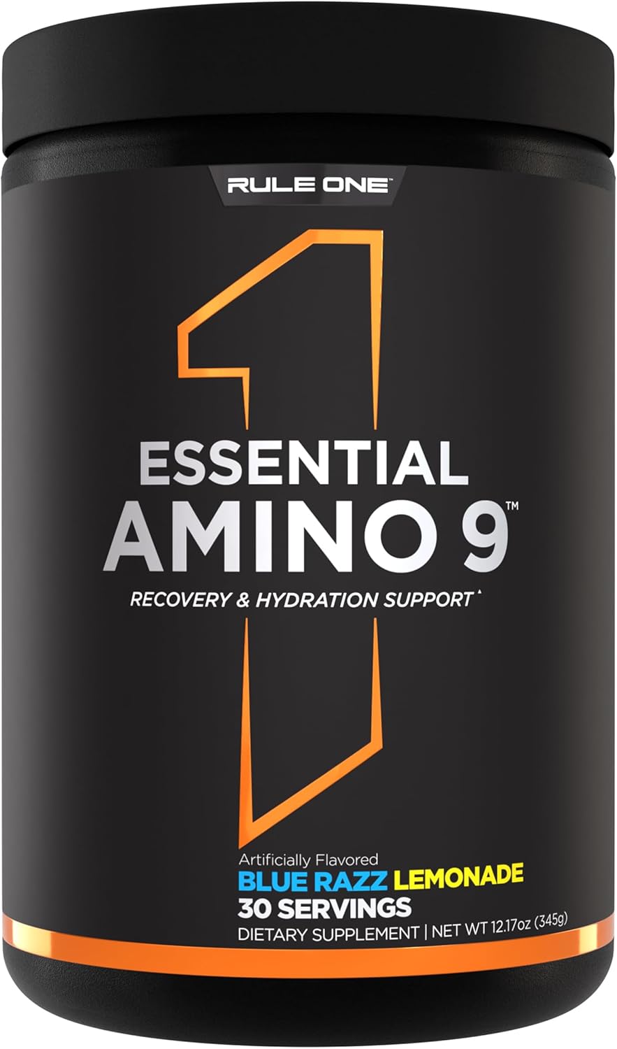Rule 1 Essential Amino 9 30 serv Blue Razz Lemonade 345 g
