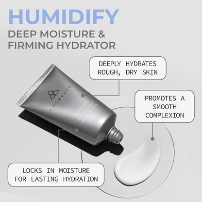 COSMEDIX Humidify Face Moisturizer for Women - Hydrating, Deep Moisturizing, Firming, Anti-Wrinkles Cream for Rough & Dry Skin - Facial Skin Care Products for Softer, Smoother, & Firmer Skin