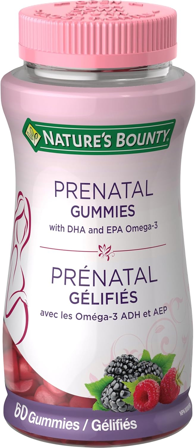 自然之寶產前 DHA 和 EPA Omega-3 軟糖，有助於降低神經管缺陷風險，有助於支持正常的早期胎兒發育，有助於膠原蛋白形成，有助於支持免疫健康，270 克