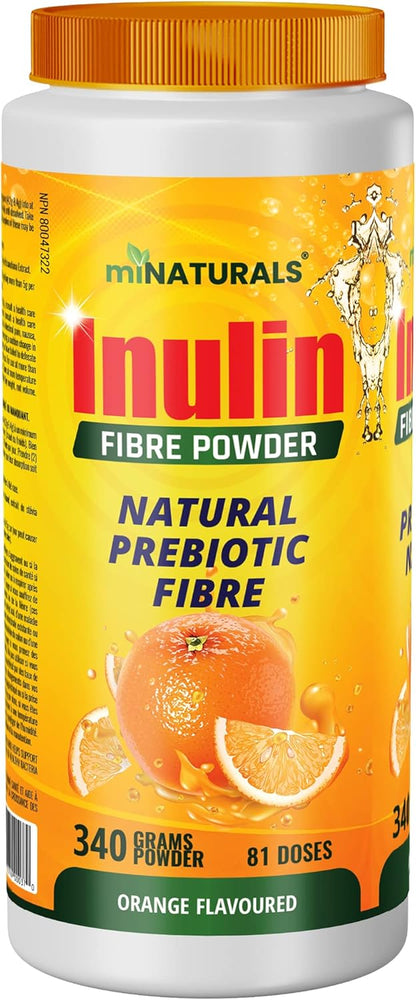 miNATURALS 純菊粉纖維粉 - 天然益生元纖維補充劑 (340克 - 81劑) - 橙口味