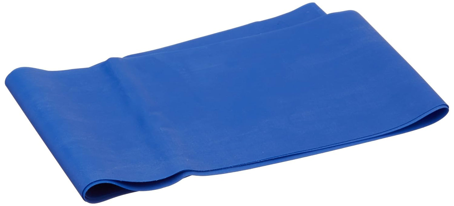 Rolyan Energizing Exercise Band Dispenser Box, Set of 30 Precut 5 ft. Blueberry Extra Heavy Bands, Professional Non-Latex Elastic Fitness Band for Stretching, Toning, Home Exercise & Physical Therapy