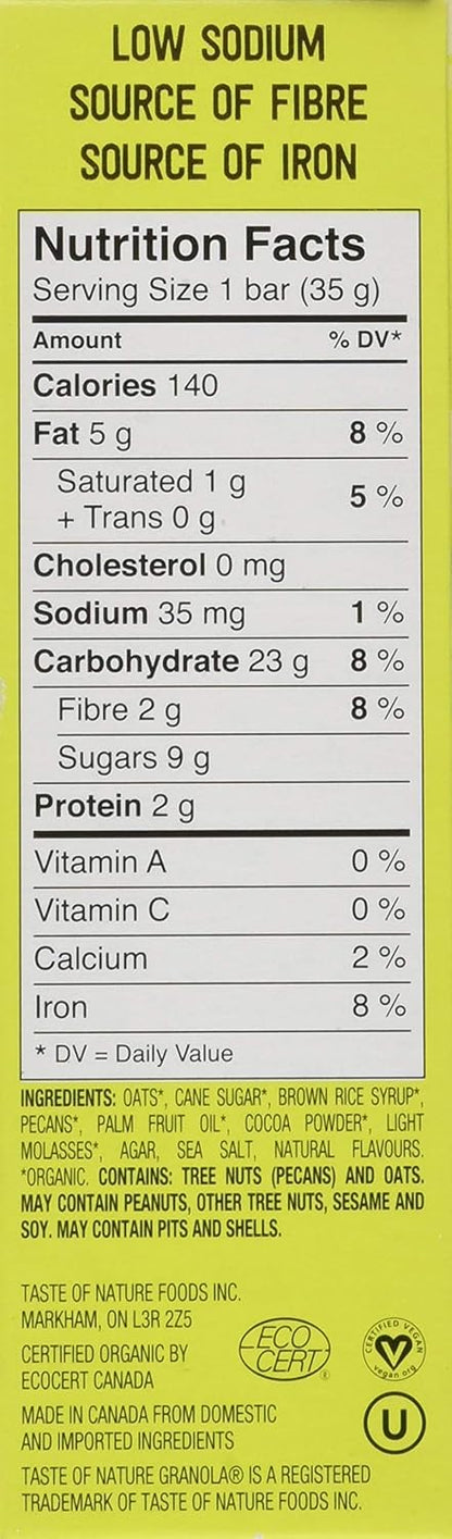 自然之味巧克力山核桃布朗尼，5塊