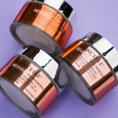Marcelle Revival+ Skin Renewal Anti-Aging Day Cream, All Skin Types, 45+, Redensifying, Moisturizing & Smoothing, Cruelty-Free, Hypoallergenic, Paraben-Free, Fragrance-Free, Oil-Free, 50 mL