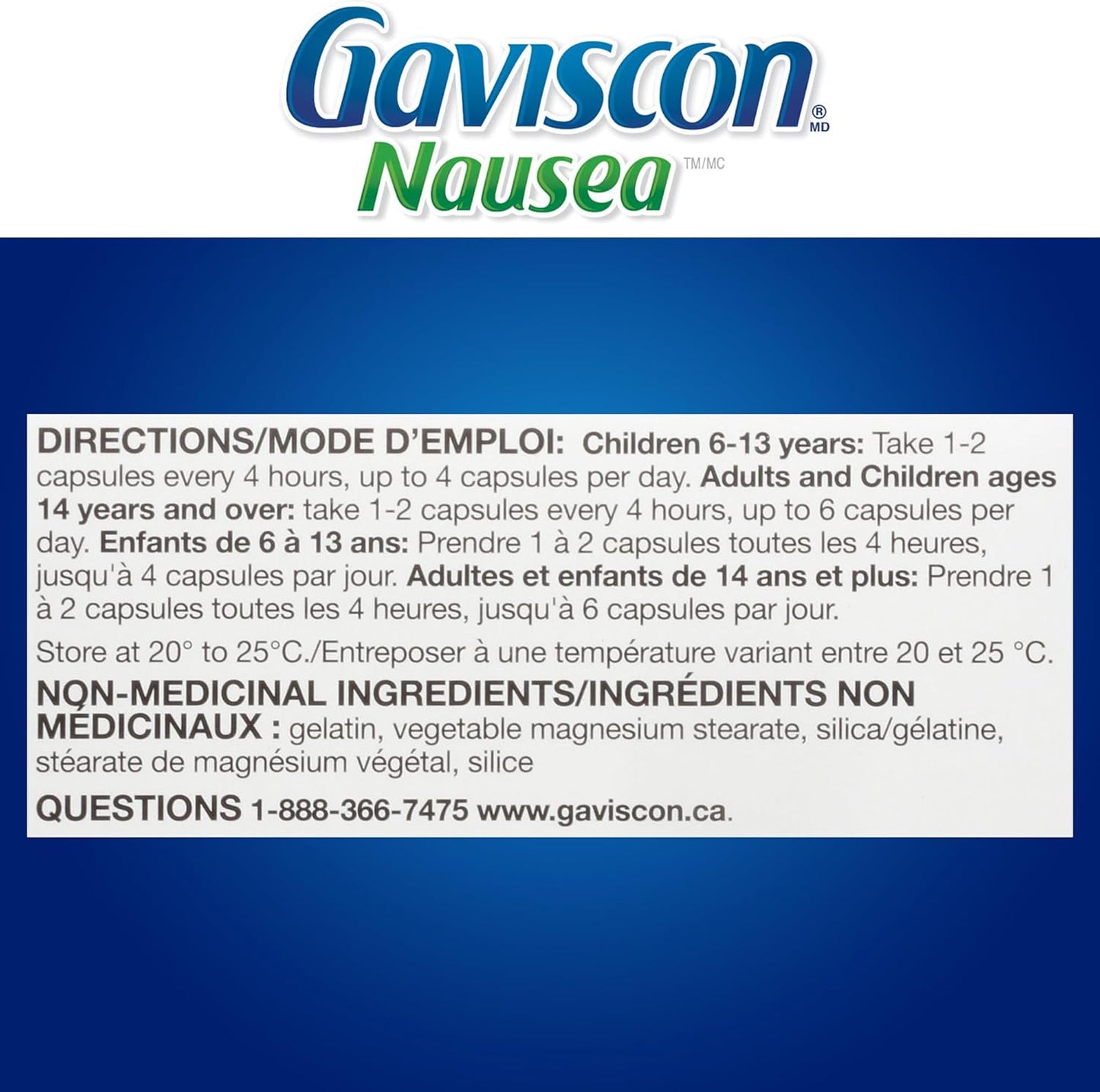 Gaviscon 抗噁心生薑膠囊 - 18 粒 - 緩解噁心、促進消化的片劑，天然生薑 - 不含鋁、乳糖和麩質