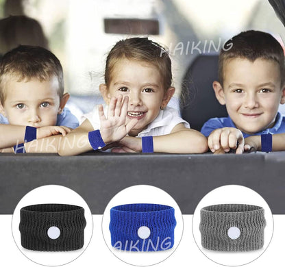 晕车腕带，3 对晕车、晕船、晕机、防恶心旅行手环（3 种颜色）
