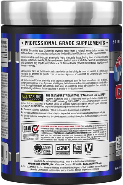 ALLMAX Nutrition - 谷氨酰胺粉 - 100% 医药级 - 1000 克，1000 克