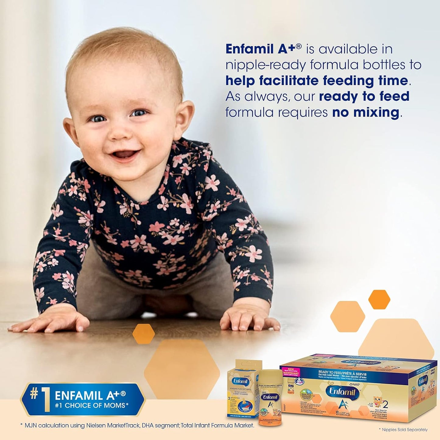 Enfamil A+2, Baby Formula, Powder Tub, with Brain Building DHA, 6-18 months, 550g