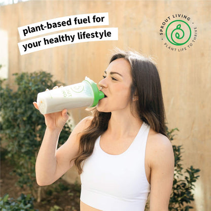 Sprout Living 西蘭花和羽衣甘藍有機芽菜混合物，冷凍乾燥超級食品綠色粉，100% 純素，純素，非基因，無麩質（4 盎司，32 份）