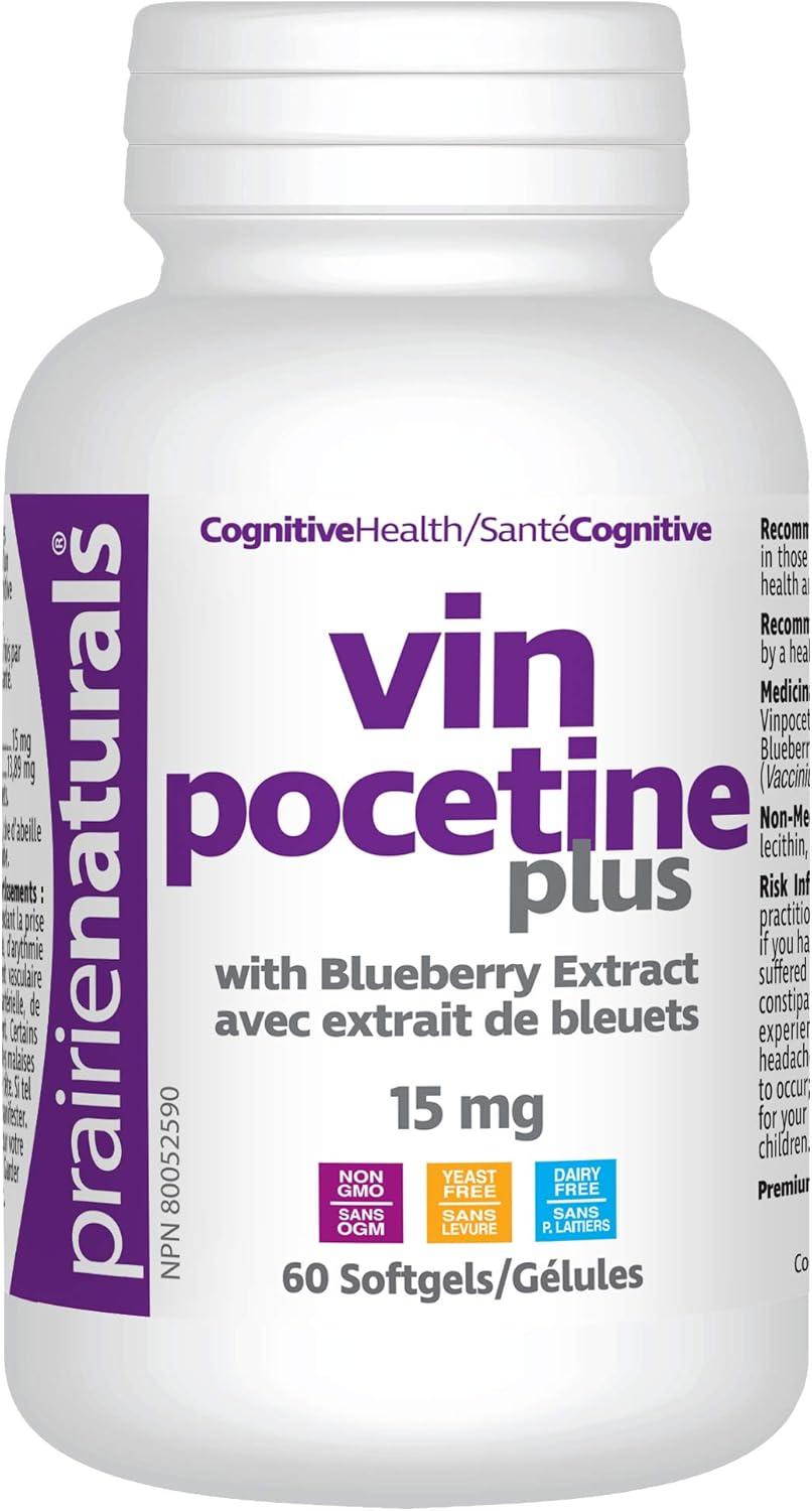 Prairie Naturals 长春西汀蓝莓软胶囊 - 60 粒