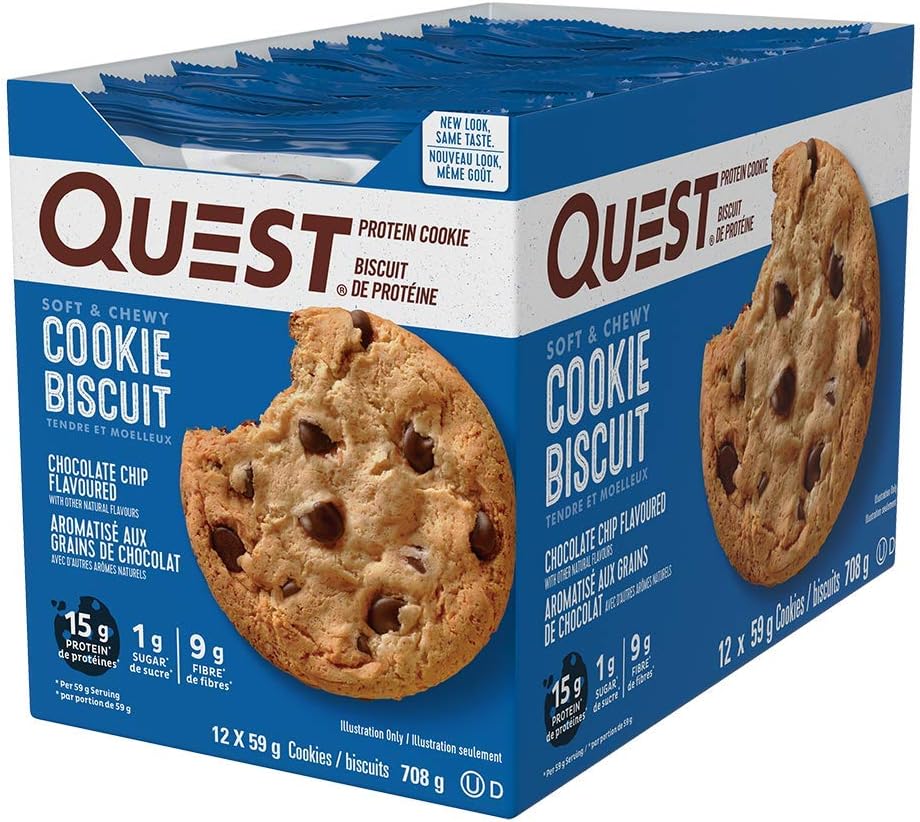 Quest Nutrition Chocolate Chip Protein Cookies (12ct) + Quest Nutrition Peanut Butter Cups (12ct)