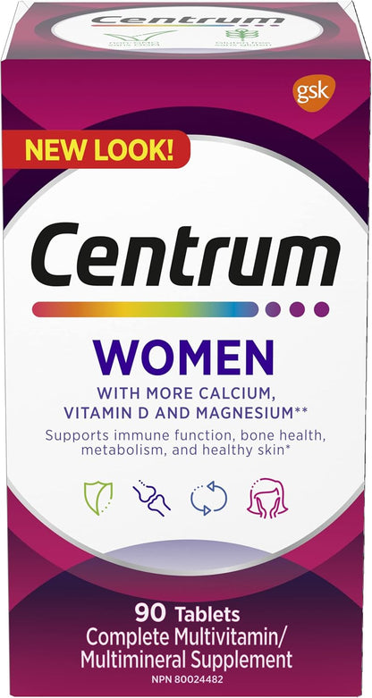 Centrum 男士和女士高性能複合維生素 + Centrum 女士複合維生素/礦物質補充劑套裝