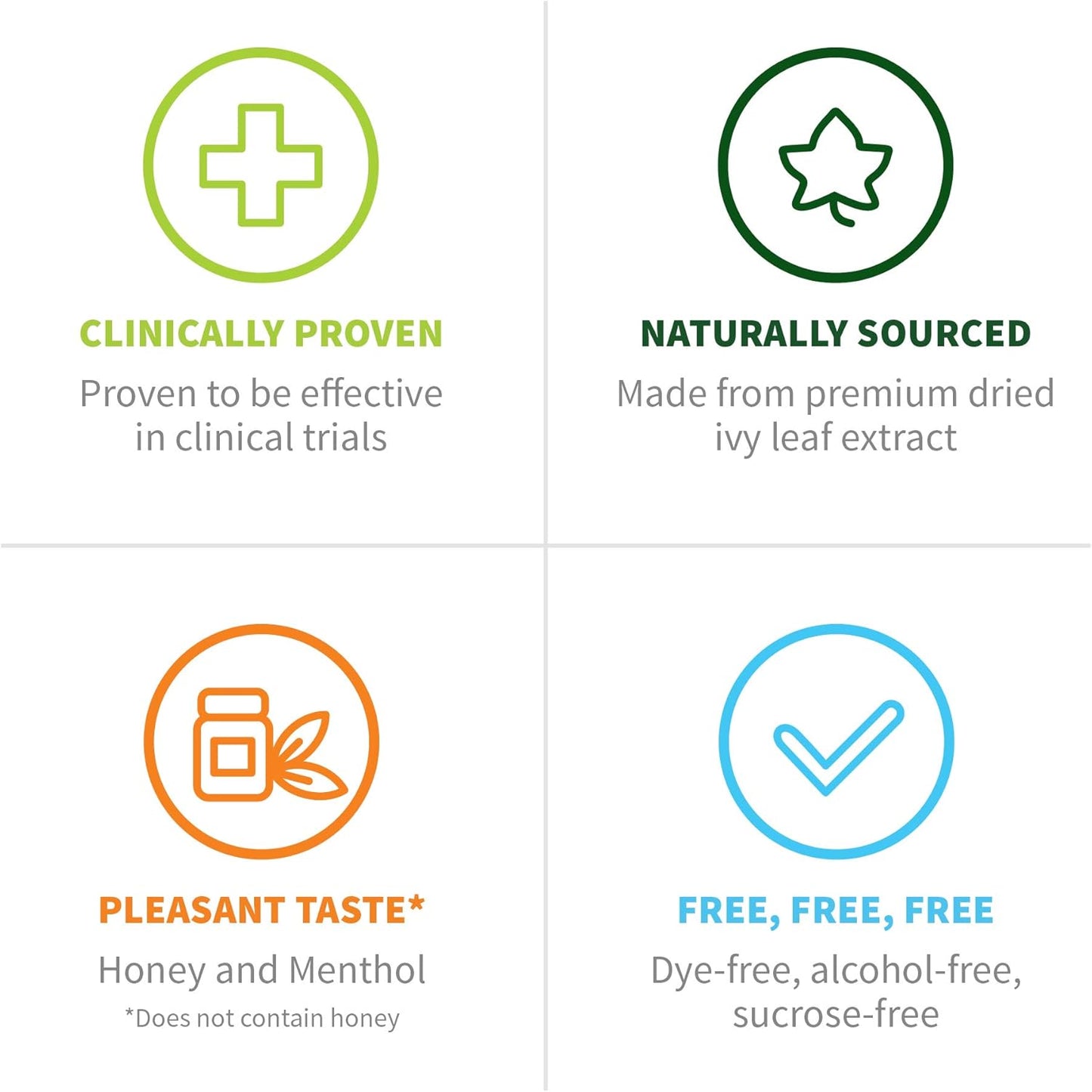 Helixia Prospan 天然止咳糖浆，含常春藤叶提取物 - 祛痰，帮助消除粘液和痰 - 成人止咳缓解（100毫升）