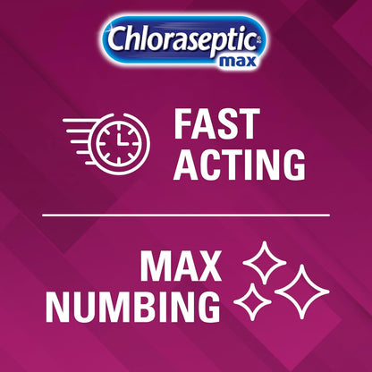 Chloraseptic 强效咽喉痛润喉糖，含舒缓液体中心 - 野生浆果，15 粒润喉糖