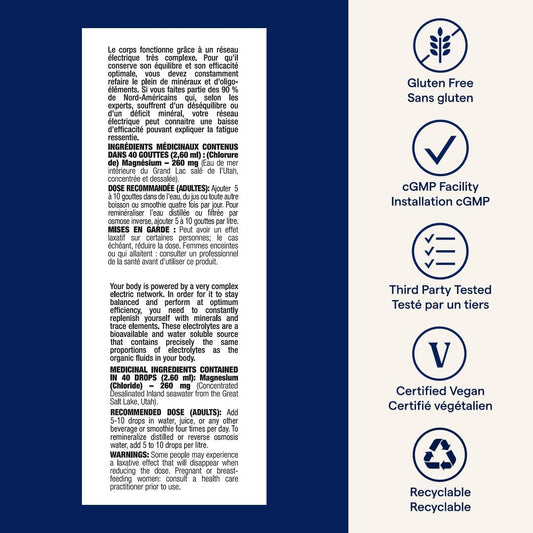 Trace Minerals ConcenTrace Drops | Full Spectrum Minerals | Ionic Liquid Magnesium, Chloride, Potassium | Low Sodium | Energy, Electrolytes, Hydration | 48 Day Supply, 4 fl oz (Pack of 1)