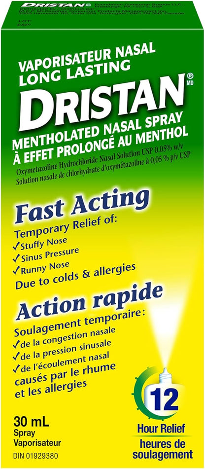 Dristan 持久薄荷喷雾 30ml，透明
