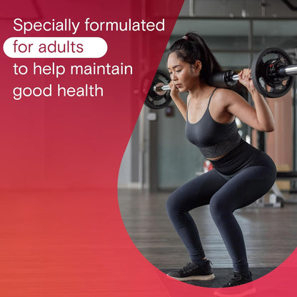 One A Day 成人复合维生素软糖 - 每日复合维生素软糖，适合男性和女性，含维生素 A、B6、B12、C、D、E、生物素和锌，支持免疫力和骨骼健康，头发和指甲，60 粒软糖