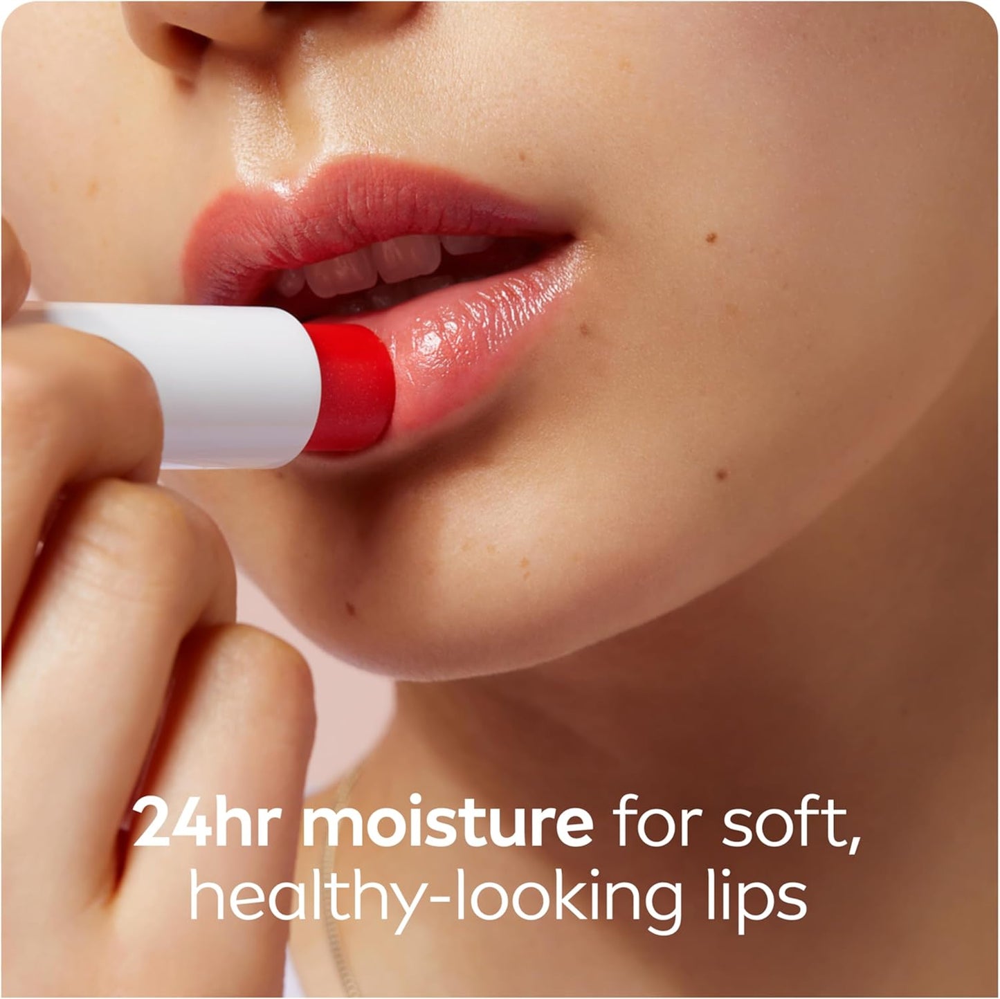 NIVEA Strawberry Shine Lip Balm (2x4.8g) | Shimmery Red Tinted Lip Care, 24H Hydration