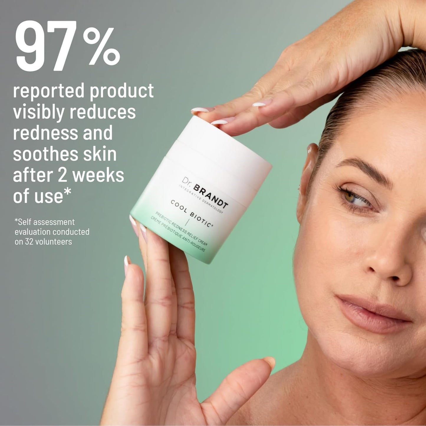 Dr. Brandt Cool Biotic Prebiotic Redness Relief Cream 1.7 oz /50g, White