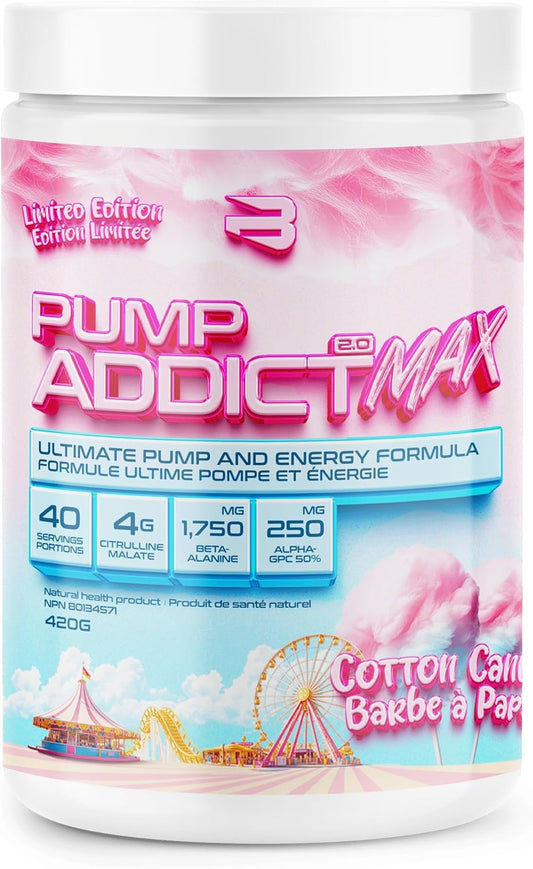 Believe Supplements Pump Addict MAX - Limited Edition - Cotton Candy 420g