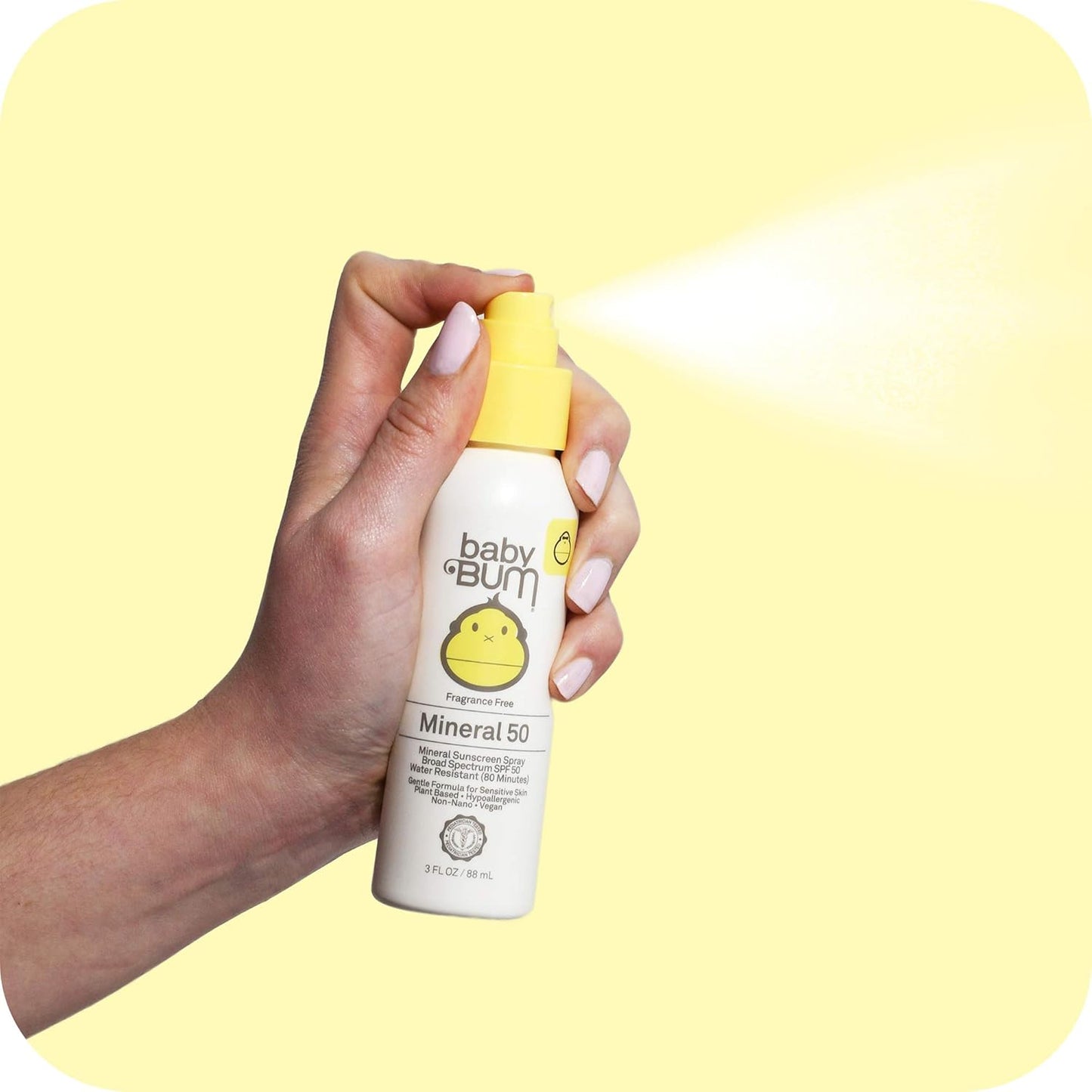 Sun Bum Baby Bum Spf 50 防曬噴霧 | 礦物 UVA/UVB 臉部及身體防護及防曬潤唇膏，椰子味，Spf 30，椰子味，4.25G