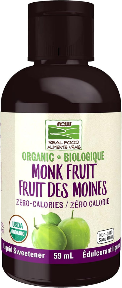 Now Foods Organic Monk Fruit Liquid Sweetener 59mL