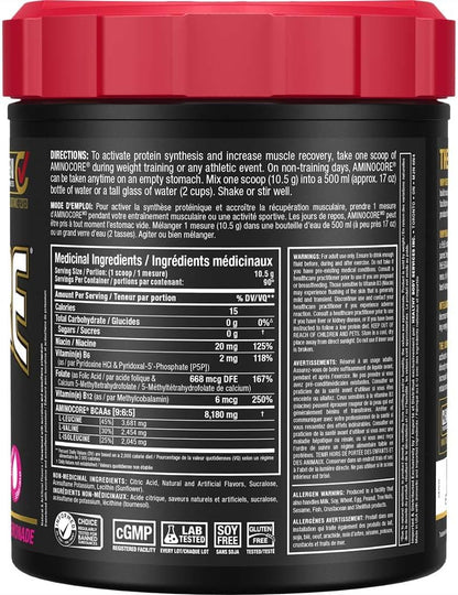 ALLMAX Nutrition Allmax Aminocore 945克粉红柠檬水 - 100% 纯支链氨基酸 - 无麸质 945克粉红柠檬水