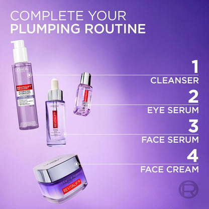 L'Oreal Paris 1.5% Pure Hyaluronic Acid Serum, Face Serum to Hydrate and Plump Skin, Reduces the Look of Wrinkles, Revitalift, For All Skin Tones & Types, Non Comedogenic, 30ml