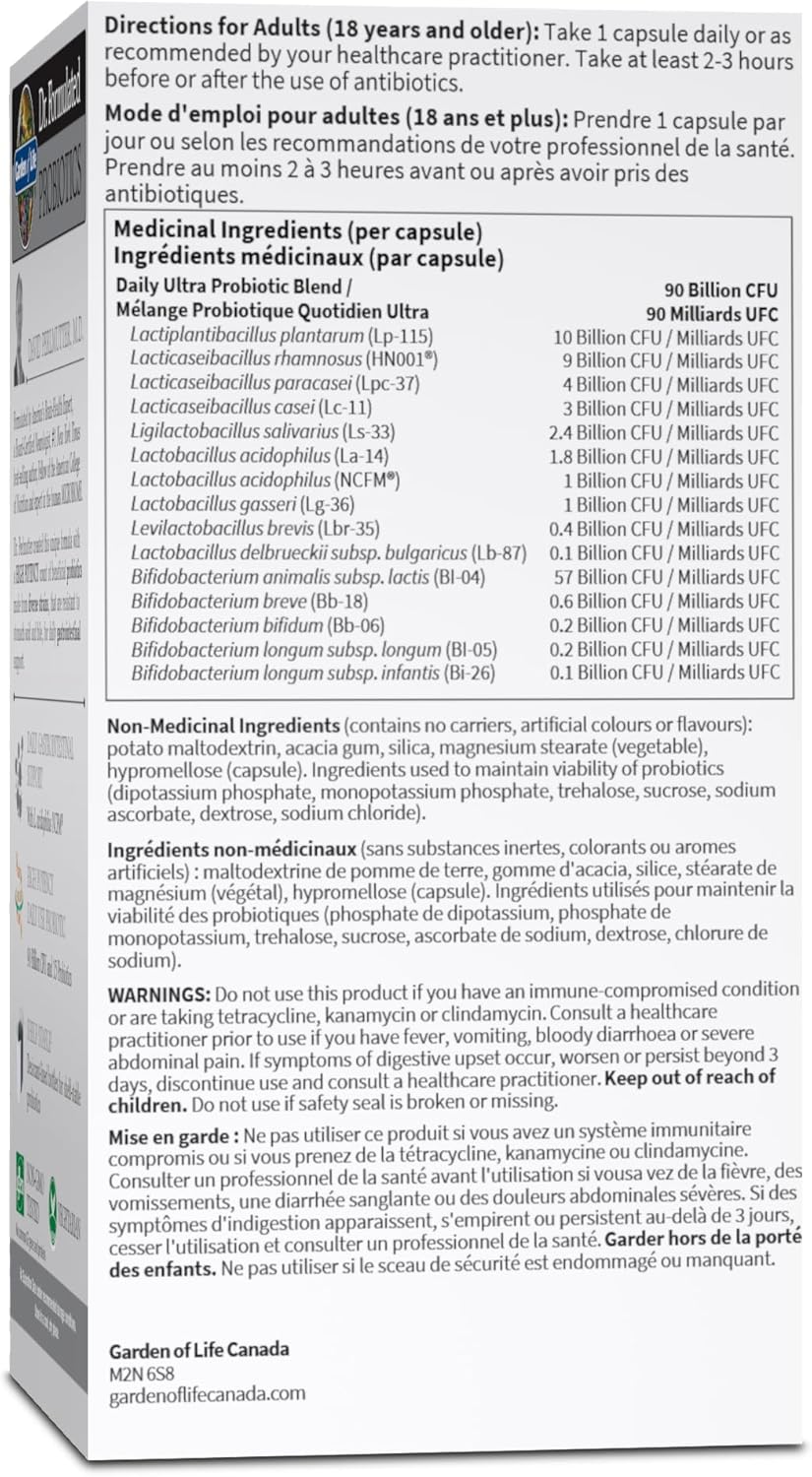 生命花園 - 博士配方益生菌每日一次超強配方 | 高效支持腸道和結腸健康 | 900億菌落形成單位 + 15種益生菌菌株 | 耐儲存 | 不含麩質、乳製品和大豆