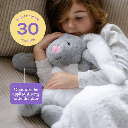 魔法袋 Warmy Theo the Bunny 冷熱敷袋，屢獲殊榮的舒適治療伴侶，天然可堆肥，可擁抱療法，加拿大衛生部註冊，多功能健康伴侶