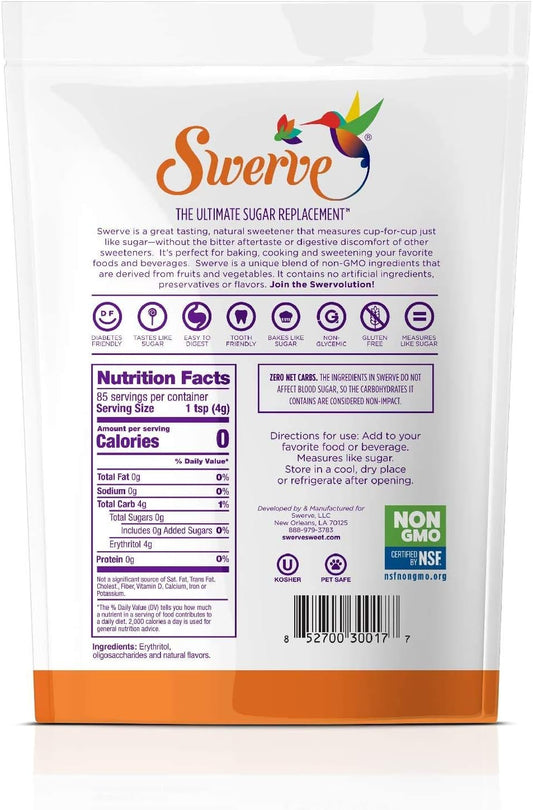 SWERVE Sweetener Bakers Bundle, Granular and Confectioners Combo Pack, 680 Grams