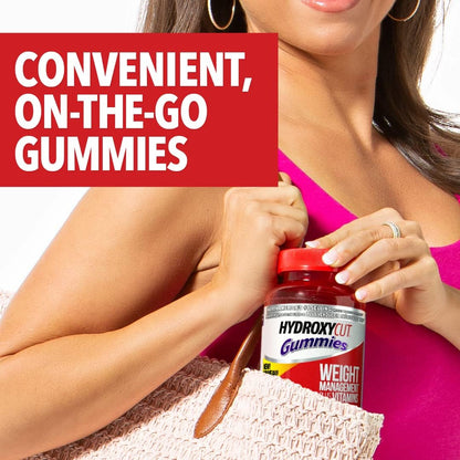 Hydroxycut Weight Loss Gummies for Women & Men | Hydroxycut Caffeine-Free Weight Loss Gummy | Non-Stim Weight Loss Supplement | Metabolism Booster for Weight Loss | Weightloss for Women and Men | 90 Count
