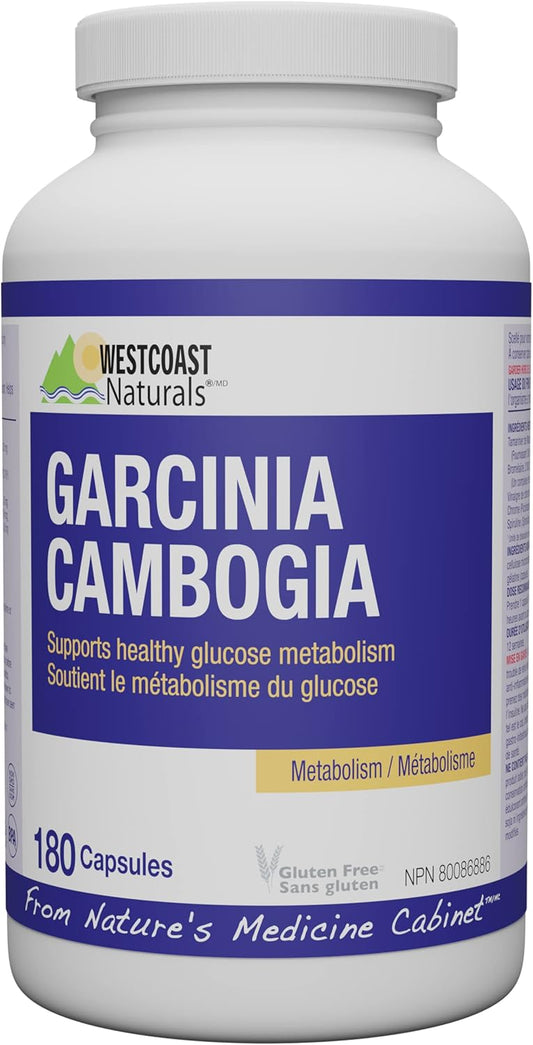 WESTCOAST NATURALS Garcinia Cambogia, 180 Count, transparent