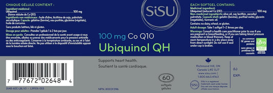 SISU Ubiquinol QH 100 mg 60 SG