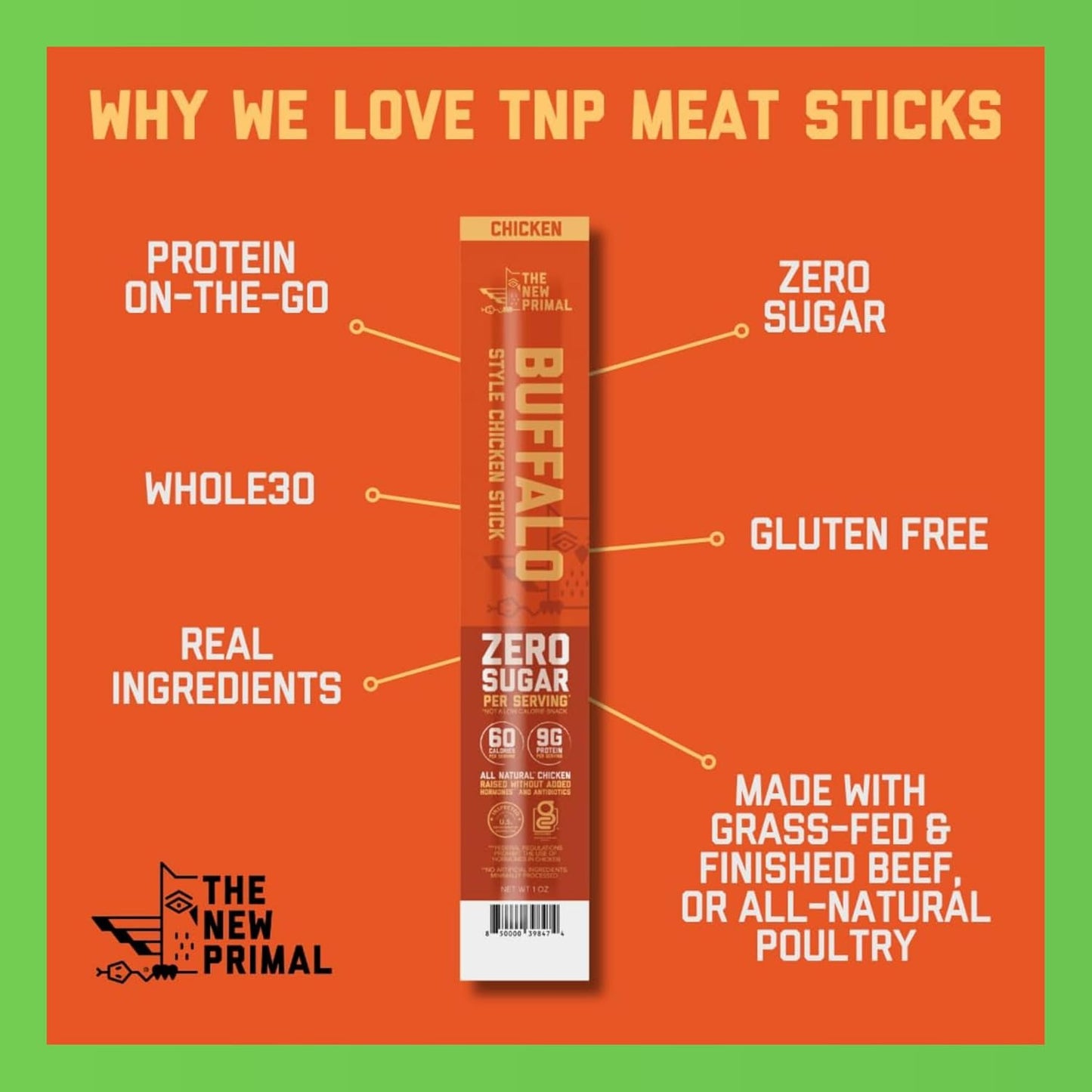 Chomp Beef Sticks, Nicks Jerky Stick, The New Primal Beef Sticks – Paleo, Keto, Gluten Free, Low Carb, High Protein, Pantry Snacks, Sugar Free, Grass-fed - Variety Keto Box (14 sticks)