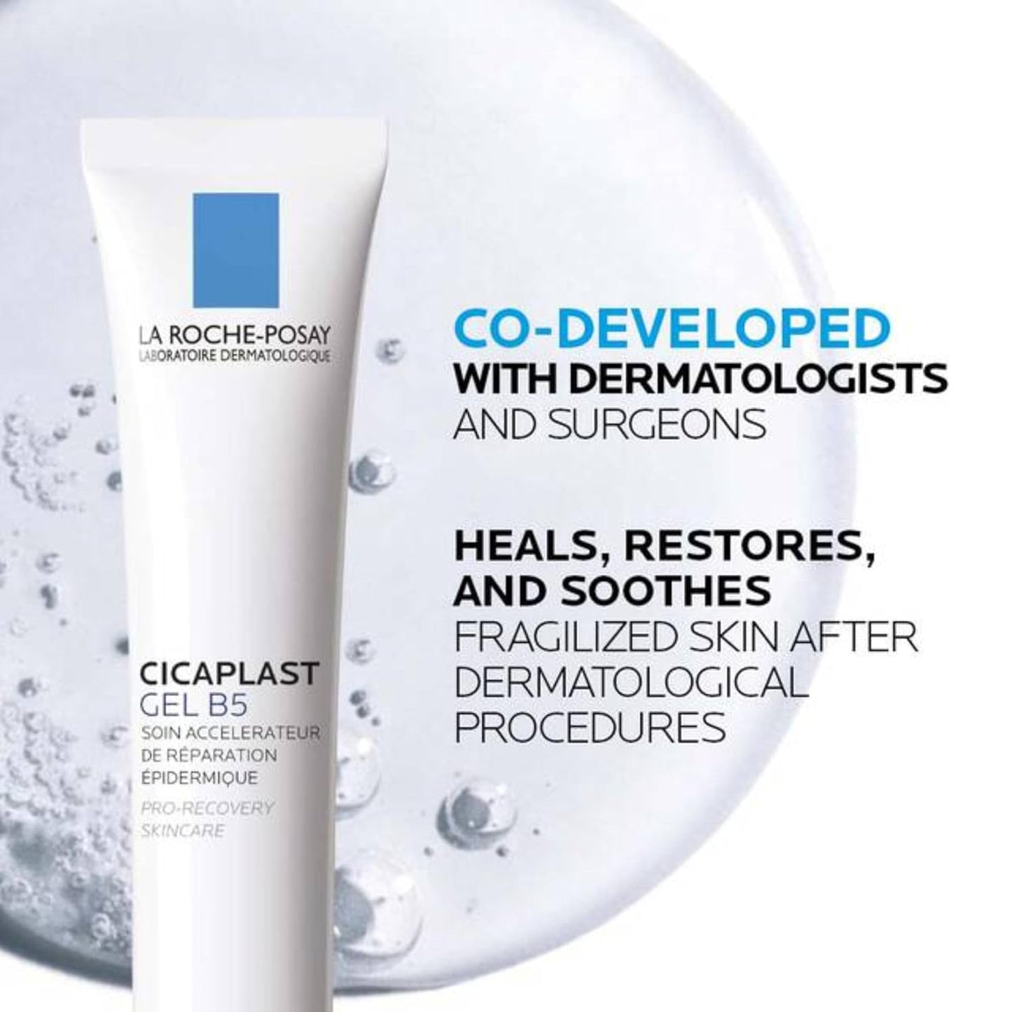 La Roche Posay Cicaplast 臉部凝膠和精華液，適合所有膚質，無香型，皮膚科醫生推薦