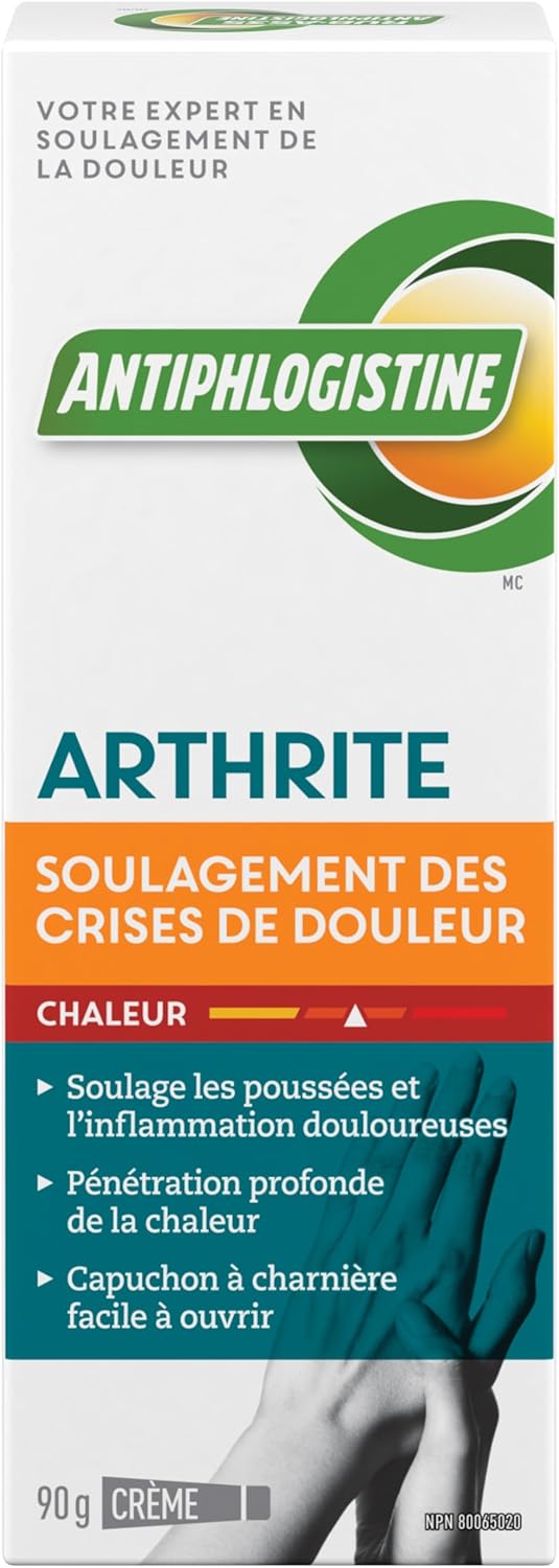 RUB A535 Arthritis Flare-Up Relief Heat Cream, Made in Canada, Deep Penetrating Heat to Relieve Pain and Inflammation, 90 g