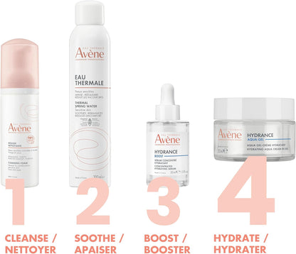 Eau Thermale Avène Hydrance Aqua Cream-In-Gel, 72 hours Hydration, For Sensitive and Dehydrated Skin, With Hyaluronic Acid and Aloe Vera, Ultra-Fresh Texture, 50 ml