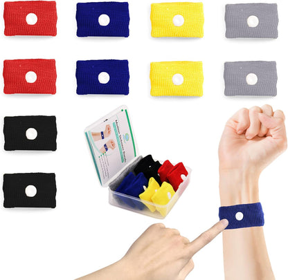 KONGDY 晕动病腕带，适用于游轮的晕船腕带，防恶心腕带，成人儿童旅行自然缓解恶心腕带，10 个