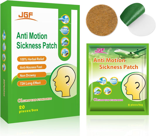 ifory 晕车贴，20 片装，防水不瞌睡，旅行必备，成人儿童适用