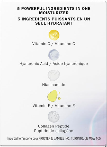 Olay Super Cream with Sunscreen SPF 30, Ultra Lightweight Face Moisturizer with Vitamin C, Hyaluronic Acid, Niacinamide, Vitamin E, and Collagen Peptide, 50 mL