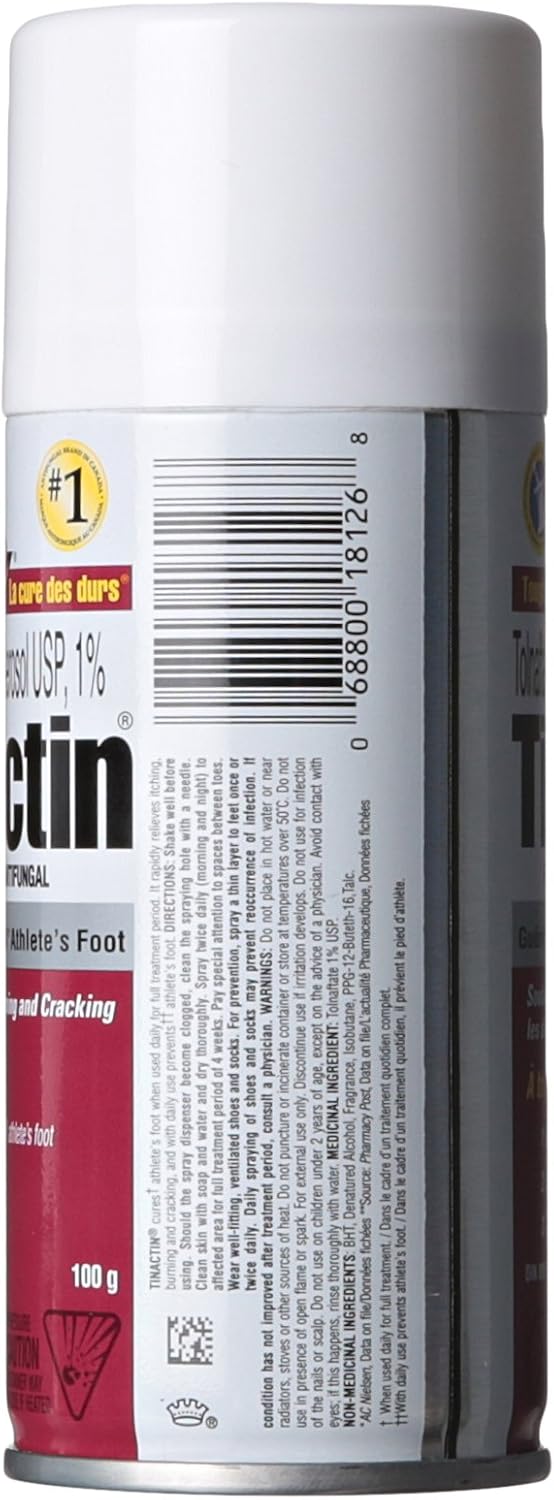 Tinactin Aerosol Powder, Antifungal treatment, 100 g & Foot Powder Antifungal And Odour Eliminator - Antifungal Powder