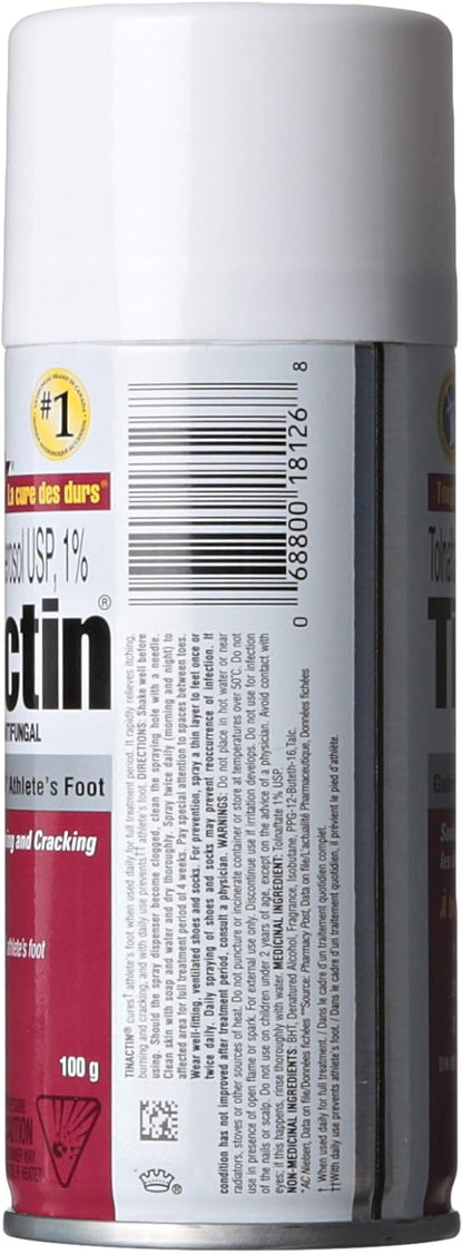 Tinactin Aerosol Powder, Antifungal treatment, 100 g & Foot Powder Antifungal And Odour Eliminator - Antifungal Powder